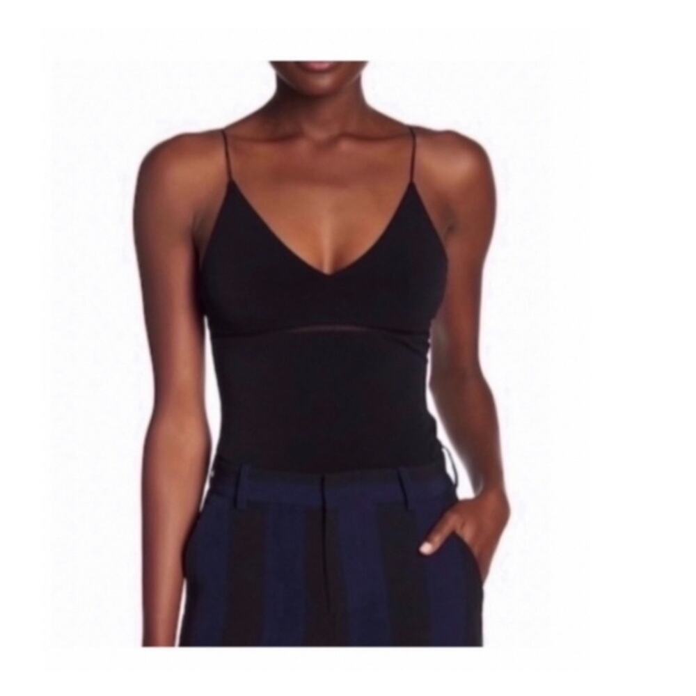 Alice + Olivia Fergie Stretch Cami in Black.